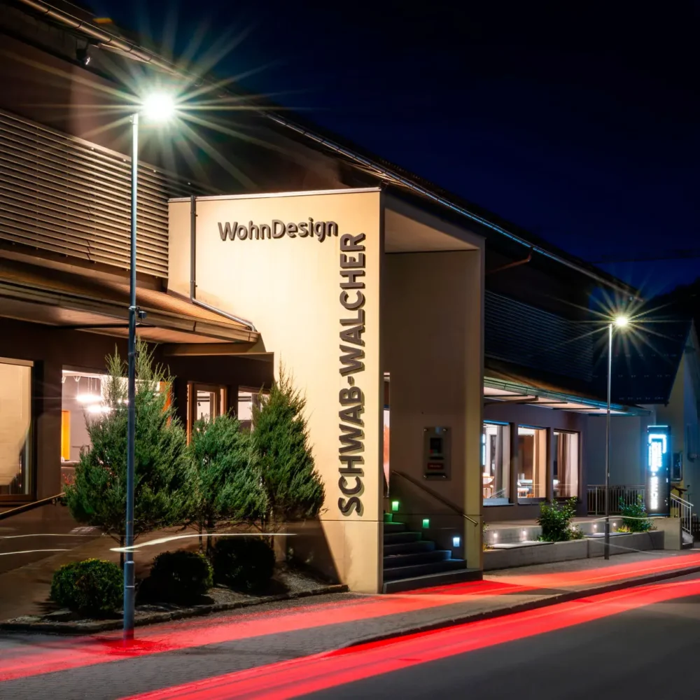 Möbelhaus Schwab-Walcher in Schladming bei Nacht